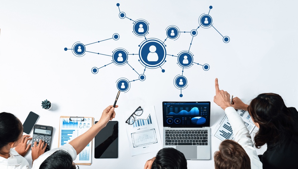 AI and cloud services for overseas business with personal data protection concept